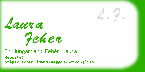 laura feher business card